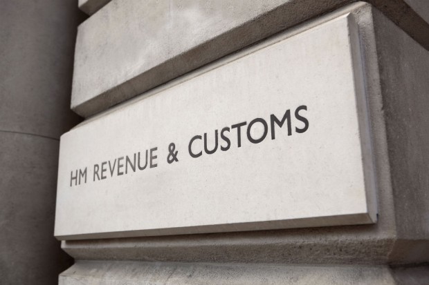 HMRC sign on a wall